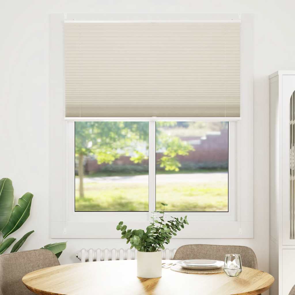 vidaXL Plisségardin 110x125 cm creme